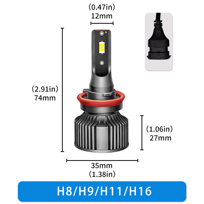 BELOAUTO 50w Car Led Headlight Bulb - IP68 Waterproof, 6000k | Bulk Order