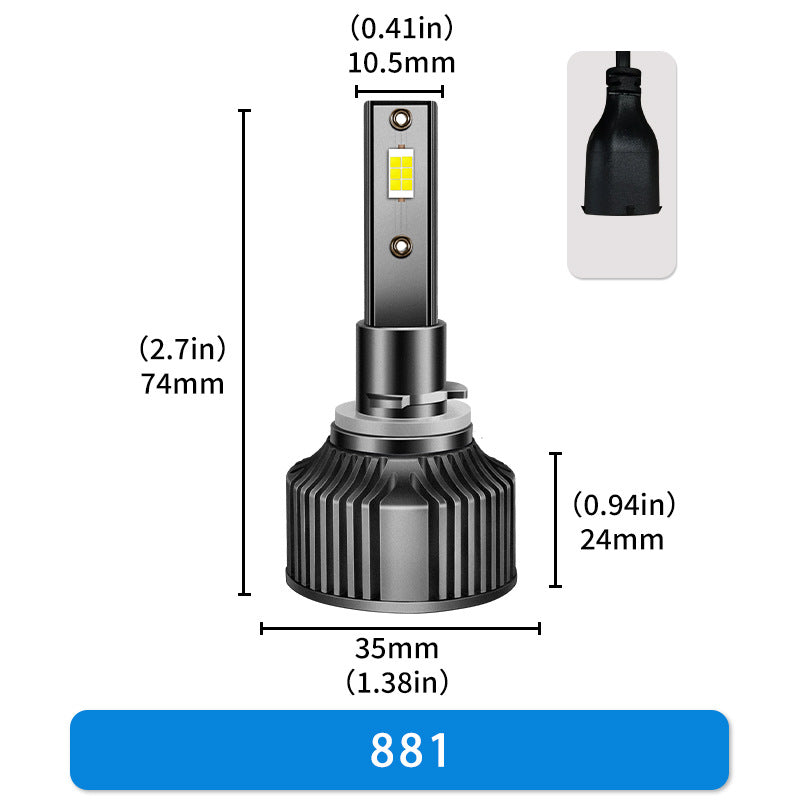 BELOAUTO 50w Car Led Headlight Bulb - IP68 Waterproof, 6000k | Bulk Order
