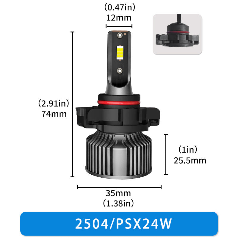 BELOAUTO 50w Car Led Headlight Bulb - IP68 Waterproof, 6000k | Bulk Order