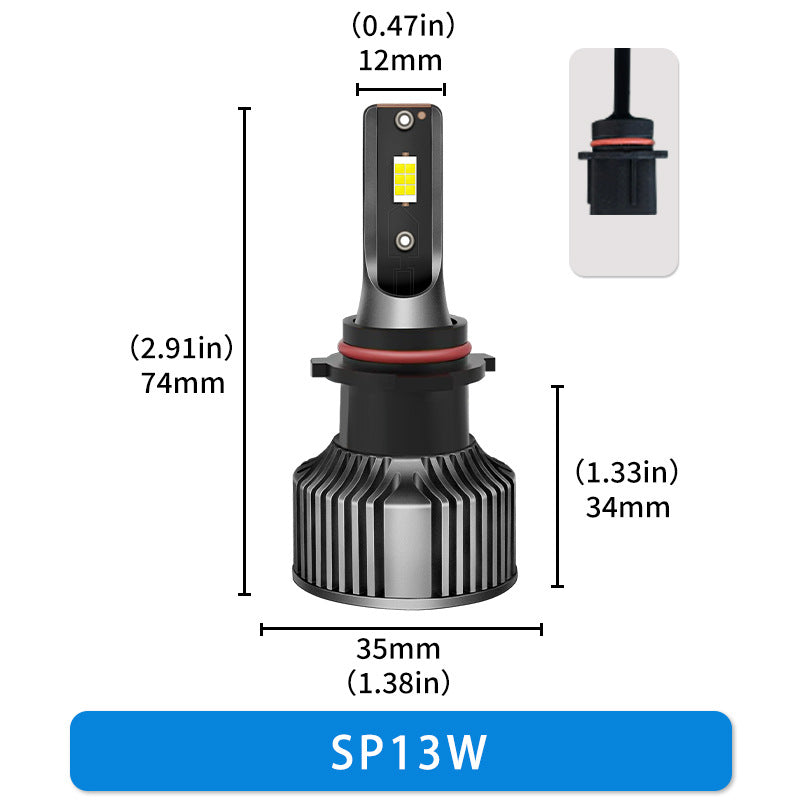 BELOAUTO 50w Car Led Headlight Bulb - IP68 Waterproof, 6000k | Bulk Order
