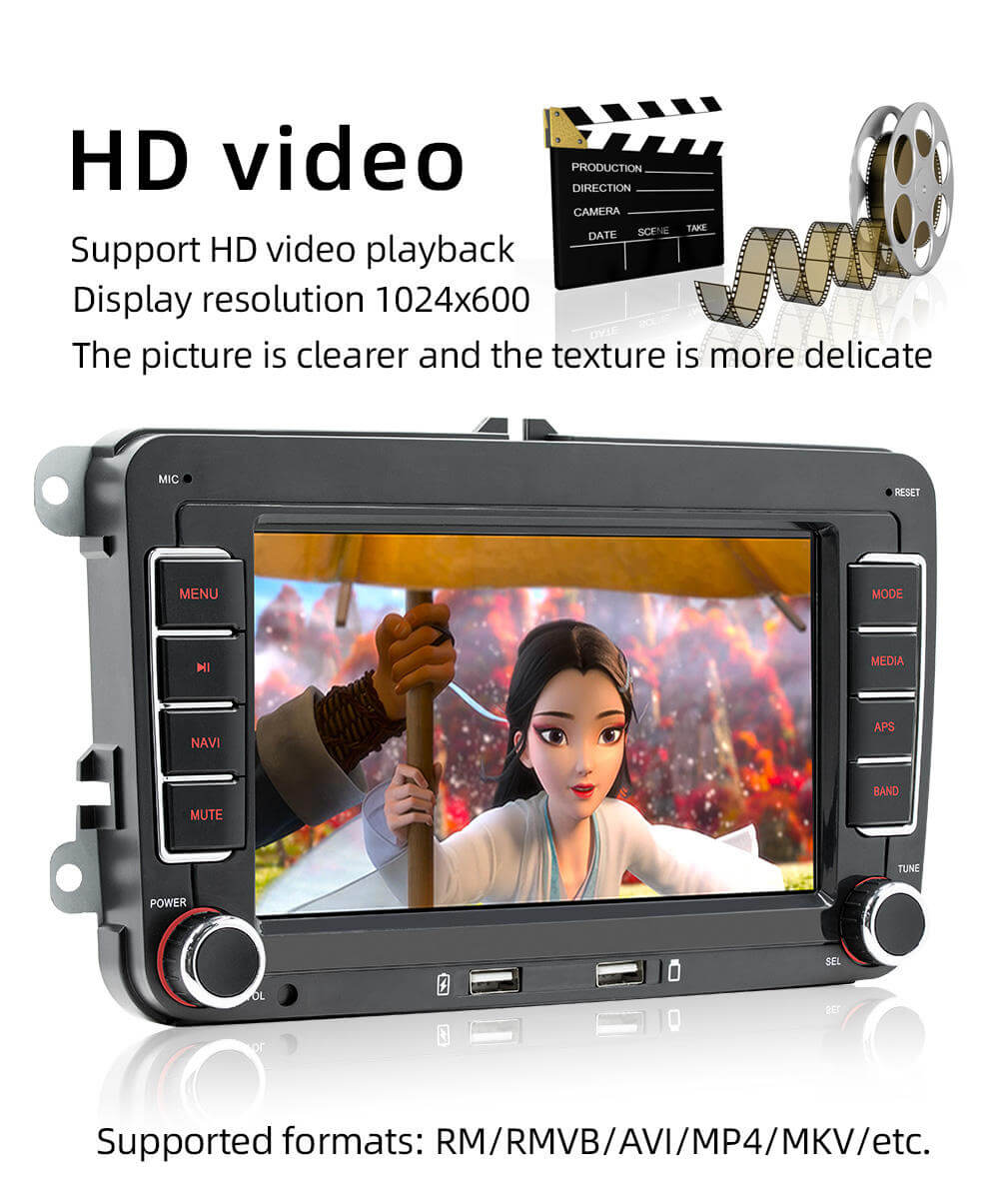 BELOAUTO 7" Android 13 Car Stereo for Volkswagen- Dual USB Ports, Plug & Play, B2B Wholesale
