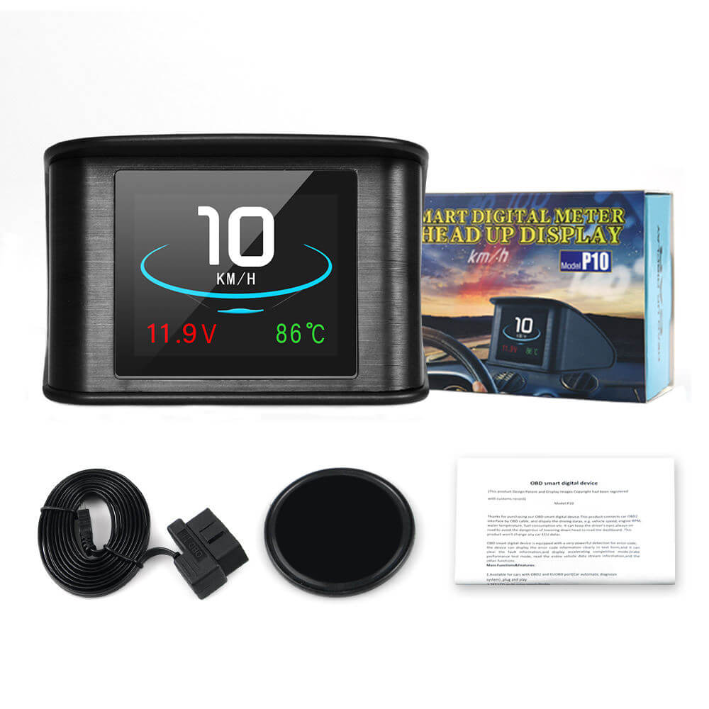 BELOAUTO 2.6" TFT Multi-Color OBD Smart HUD Display - Real-Time Driving Data, Universal Fit | Bulk Order