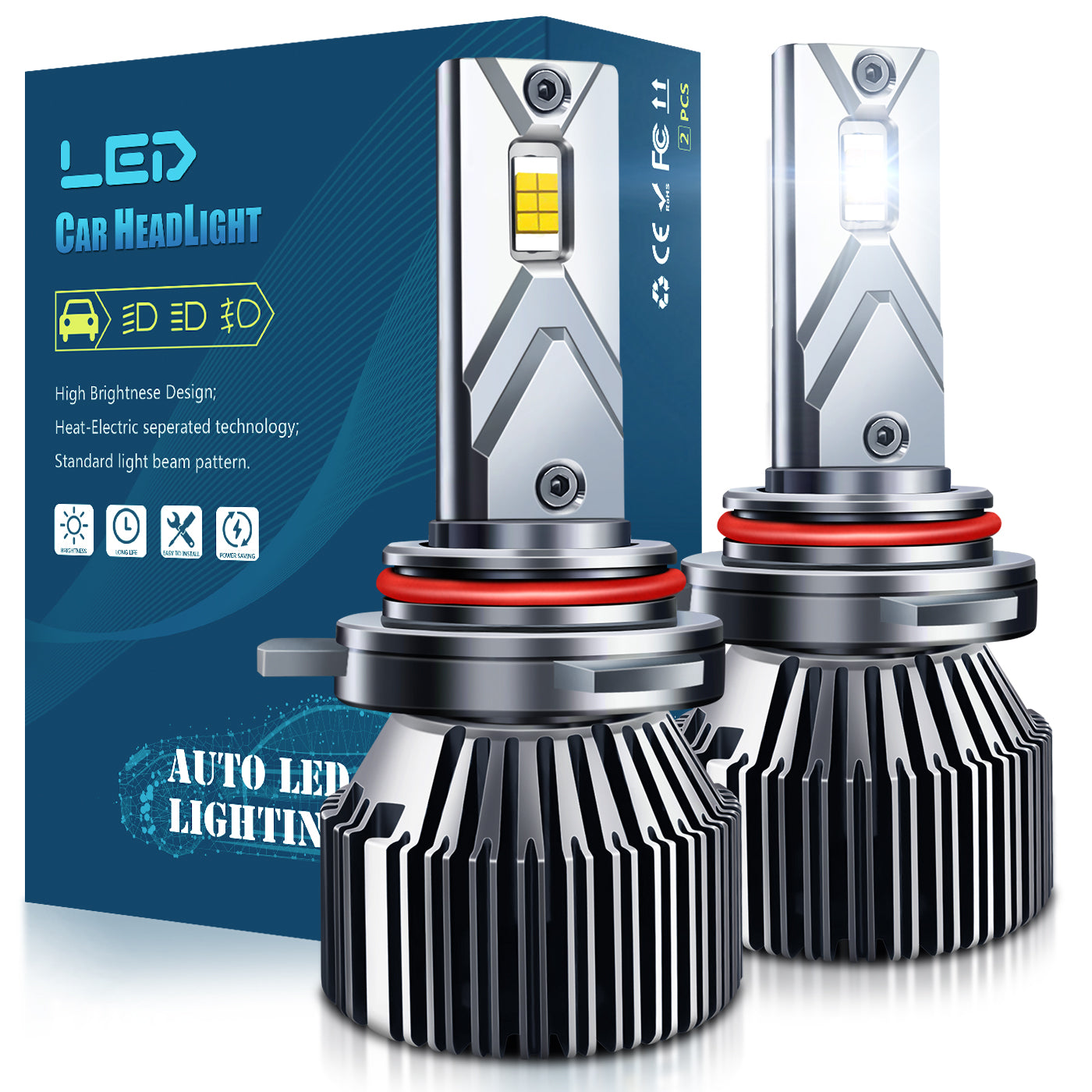 BELOAUTO 300w Car Led Headlight Bulb - IP68 Waterproof, 6000k,OEM,ODM | Bulk Order