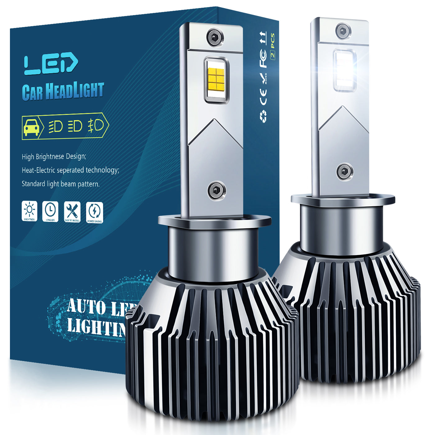 BELOAUTO 300w Car Led Headlight Bulb - IP68 Waterproof, 6000k,OEM,ODM | Bulk Order