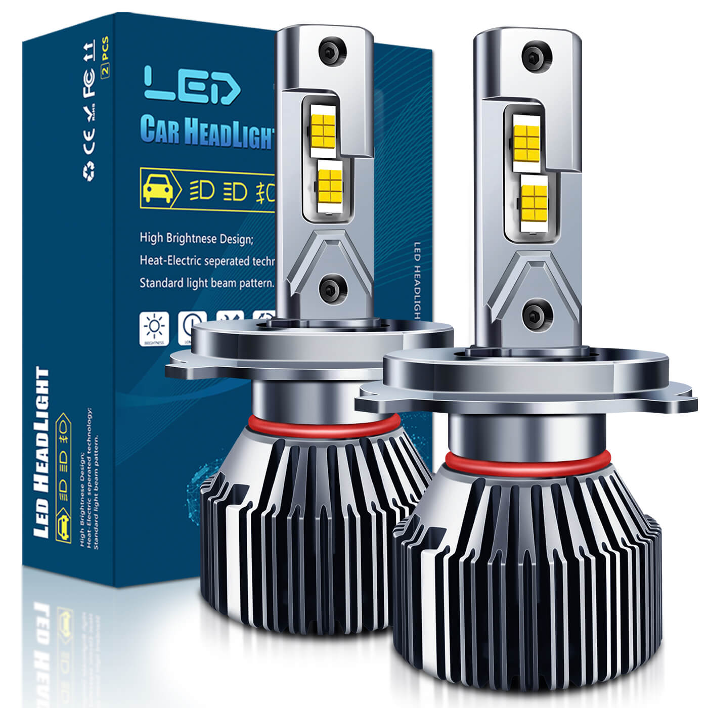 BELOAUTO 300w Car Led Headlight Bulb - IP68 Waterproof, 6000k,OEM,ODM | Bulk Order