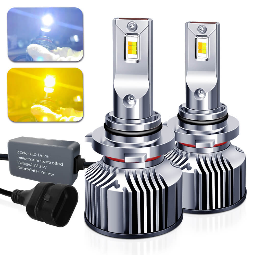 BELOAUTO 60w Dual color Car Led Headlight Bulb - IP68 Waterproof, 6000k,OEM,ODM | Bulk Order