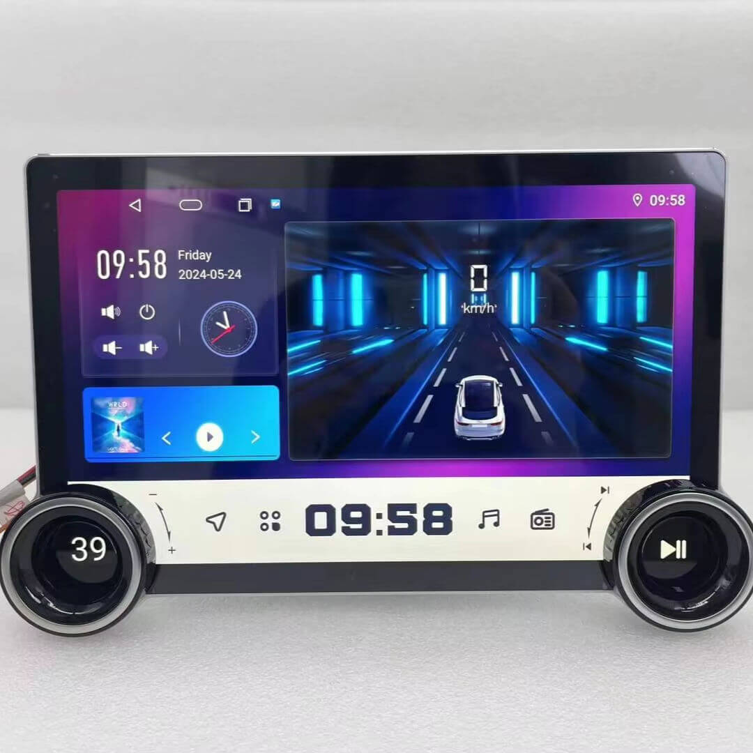 BELOAUTO Wholesale 10.1" 2K Android Car Stereo - Dual Knob Controls, Wireless CarPlay & Android Auto