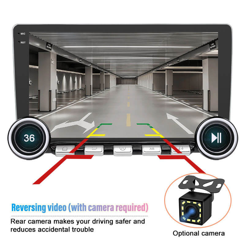 BELOAUTO 10.1" 2K Android Car Stereo - Dual Piano Knobs, DSP Audio & 4G/WiFi with Wireless CarPlay