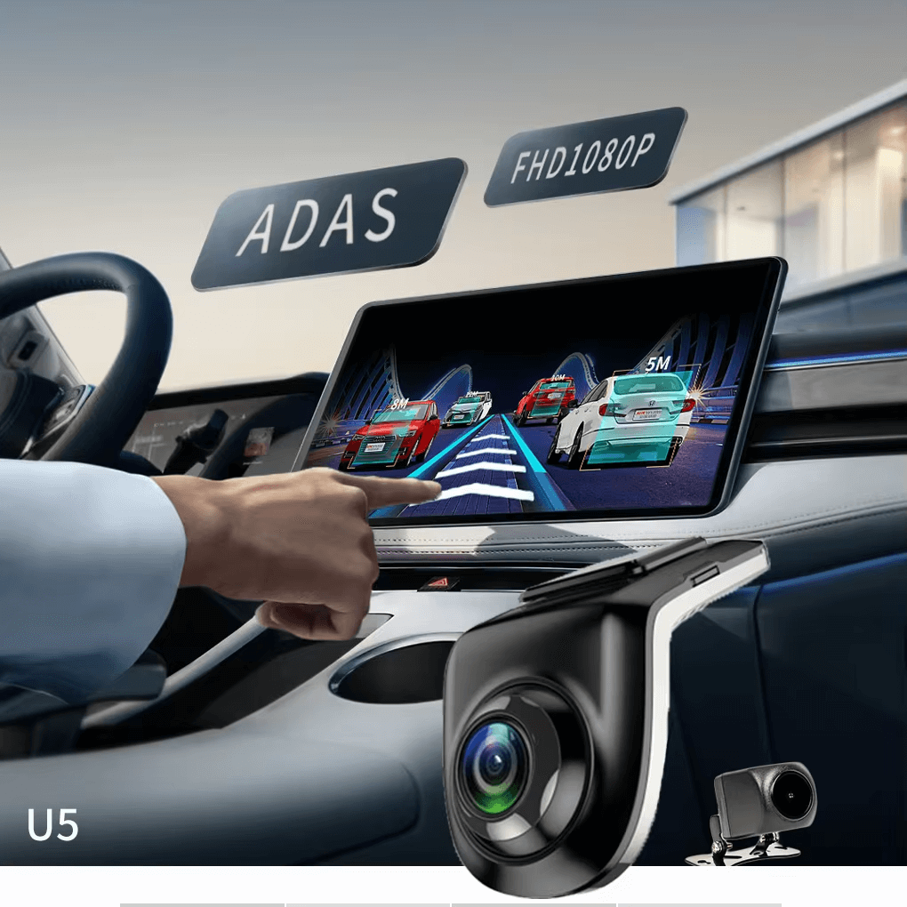 BELOAUTO 1080P ADAS Dash Cam Front & Rear - Collision Warning, Lane Departure & Night Vision