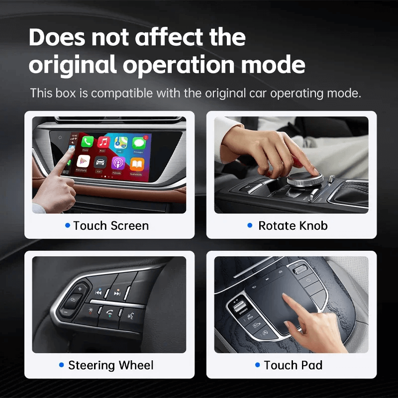 BELOAUTO 2-in-1 CarPlay Adapter: USB Plug & Play for Wired to Wireless + Android Auto Support