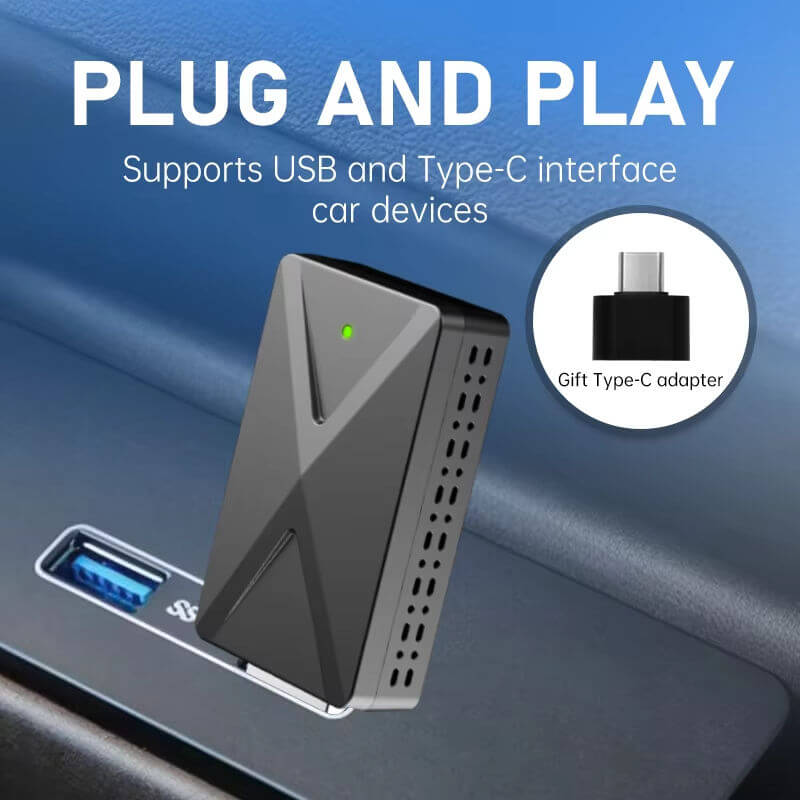 BELOAUTO BELOAUTO 2 in 1 Wireless CarPlay Adapter & Android Auto USB Adaptor - Dual Interface, Wired to Wireless | B2B Wholesale