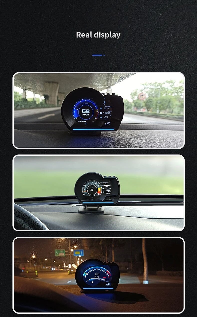 BELOAUTO 3.5 inch OBD GPS Smart Gauge Head up Display - LCD meter, Ambient Light, Light Sensor | Bulk Order