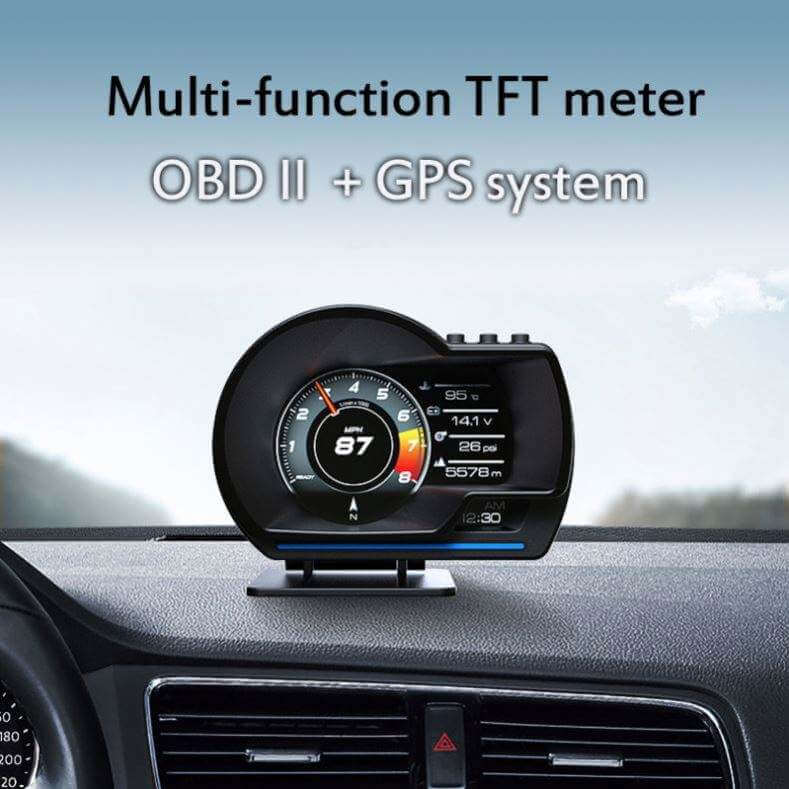 BELOAUTO 3.5 inch OBD GPS Smart Gauge Head up Display - LCD meter, Ambient Light, Light Sensor | Bulk Order
