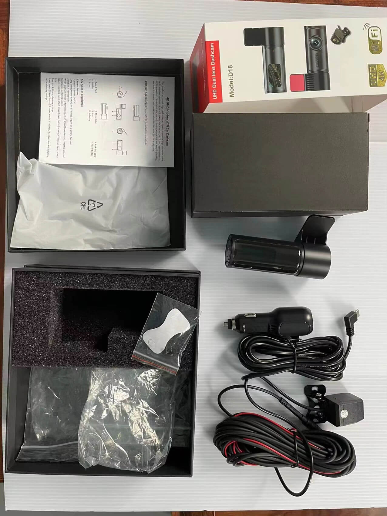 BELOAUTO 4K+1080P 1.47"IPS WiFi Dash Cam - Dual Recording, Loop Recording, Parking Mode & App Control