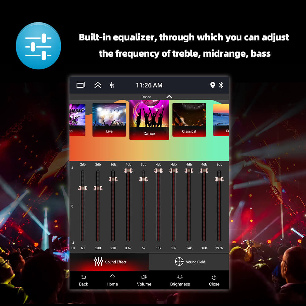 BELOAUTO Tesla-style 9.7" Vertical IPS Car Stereo - Wireless CarPlay, FM Radio & Android 13. WiFi Version