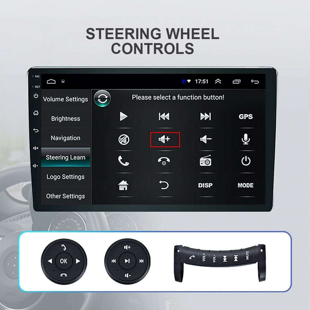 BELOAUTO 9" Single DIN Android Car Stereo - Steering Wheel Control, Wireless CarPlay & Bulit-in GPS