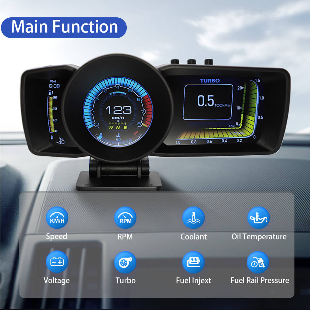 BELOAUTO Dual System OBD2 GPS Head up Display HUD - Read ECU Data, Plug and Play | Bulk Order