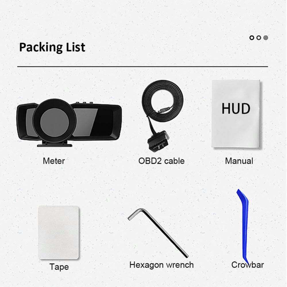 BELOAUTO Dual System OBD2 GPS Head up Display HUD - Read ECU Data, Plug and Play | Bulk Order
