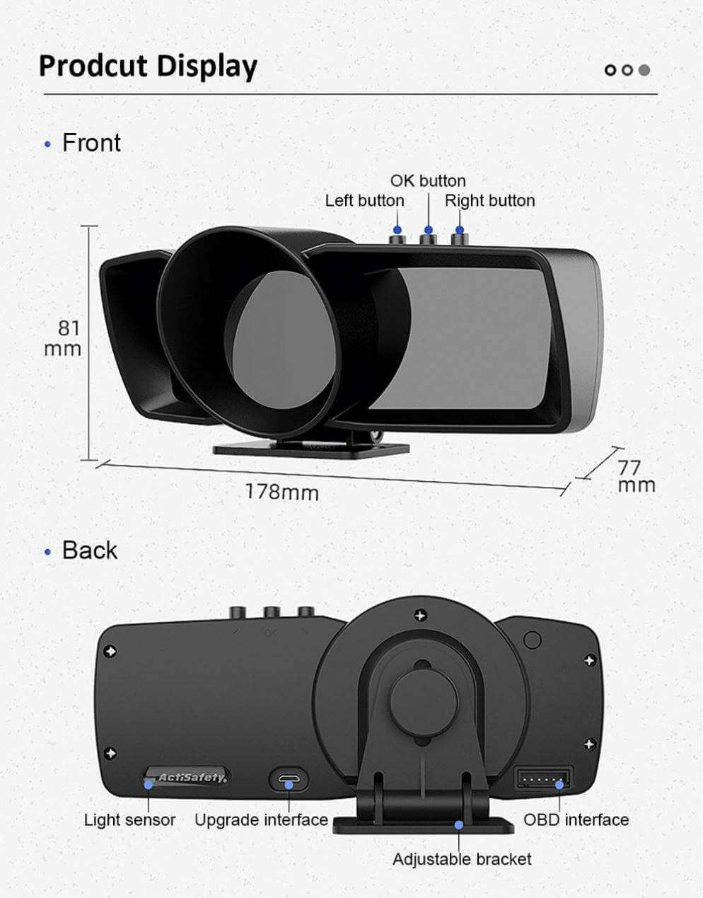 BELOAUTO Dual System OBD2 GPS Head up Display HUD - Read ECU Data, Plug and Play | Bulk Order