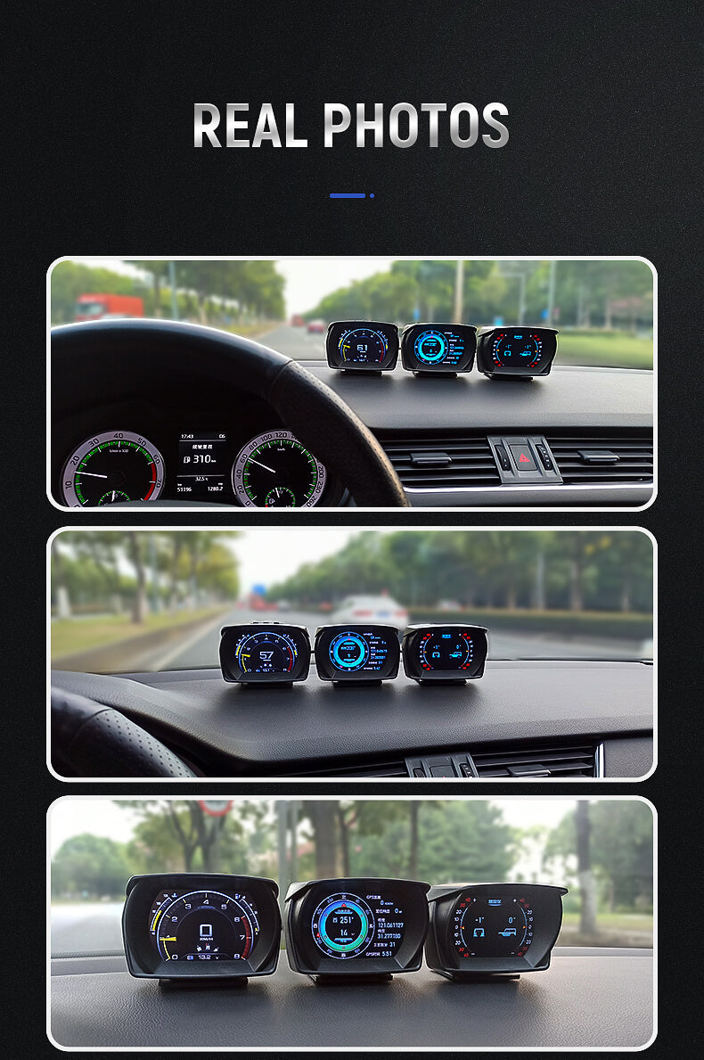 BELOAUTO 3 in 1 Digital Gauge OBD2 HUD - OBD +GPS +MEMS, Read ECU Data | B2B Wholesale
