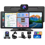 BELOAUTO 10.26" Portable CarPlay Display with DVR & ADAS- Parking Monitor, Loop Recording | Fleet Solution