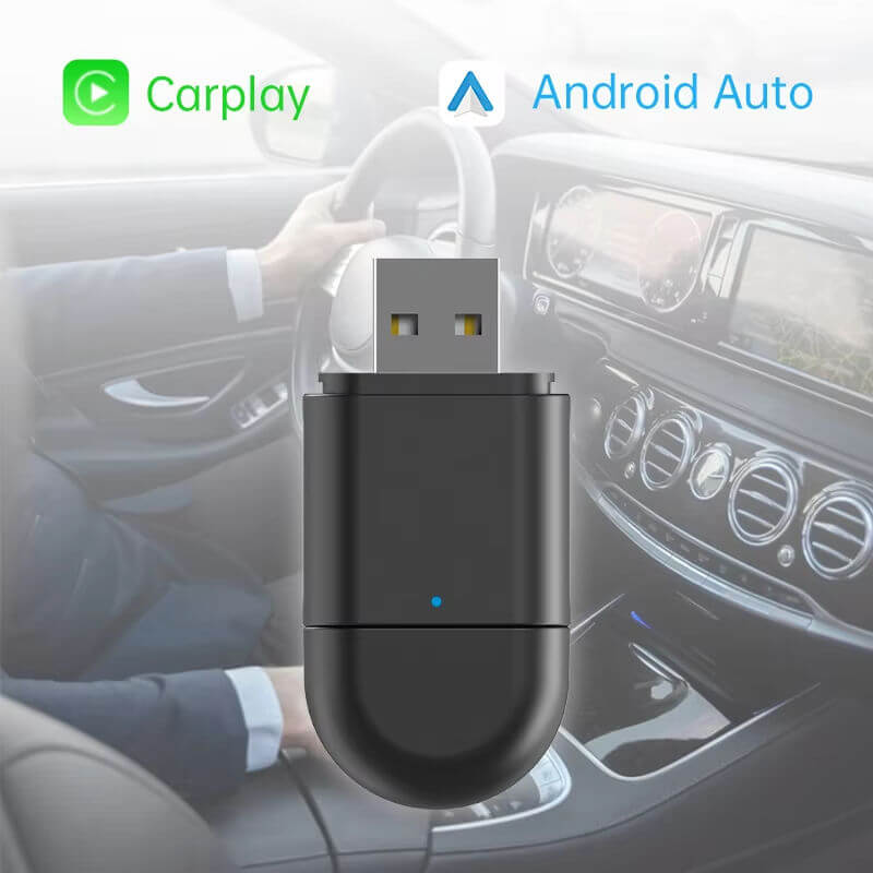 BELOAUTO 2-in-1 Wireless CarPlay Android Auto Adapter - USB-C & USB-A Ports, Plug and Play | B2B Wholesale