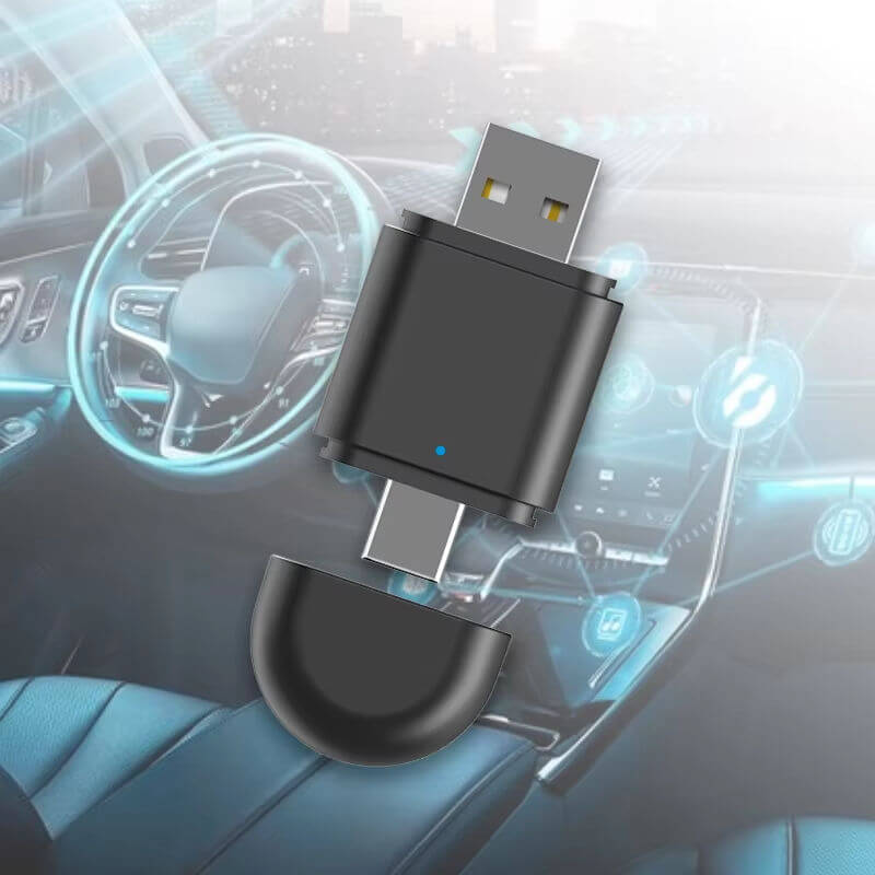 BELOAUTO 2-in-1 Wireless CarPlay Android Auto Adapter - USB-C & USB-A Ports, Plug and Play | B2B Wholesale