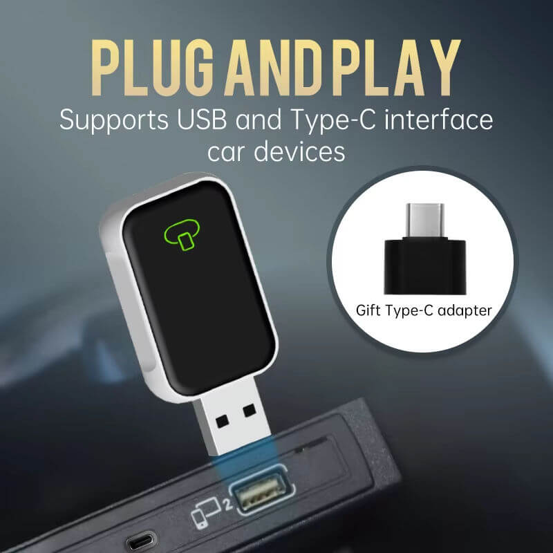 BELOAUTO Pro 2-in-1 CarPlay Android Auto Adapter - USB-C & USB-A Ports, Dual Band WiFi | Bulk Order