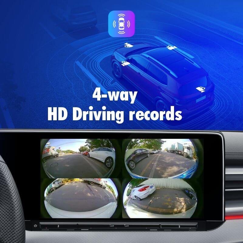 BELOAUTO 1080P SONY 360° Night Vision Parking Camera - Starlight Sensor, IP69K & Bird's Eye View
