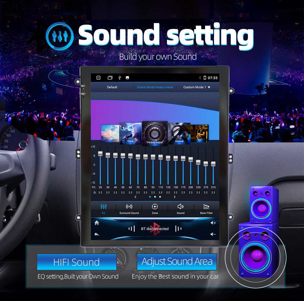 BELOAUTO Tesla Style Vertical Android Car Stereo (9.7"/13.1") - HD Touchscreen, Fit for Universal Model | Bulk Order
