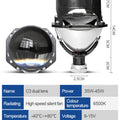 BELOAUTO 2.5" Bi-LED Projector Headlight - 6500K White Light , Non-Destructive Installation , Custom 6-Core Harness | B2B Bulk Order