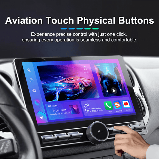 BELOAUTO OEM ODM 10.1" Piano-Key Car Head Unit Single Knobs Android Stereo Carplay Screen Multimedia System