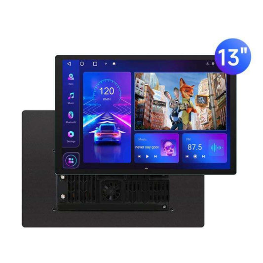 BELOAUTO 13" 2K Android Car Screen Display - QLED, Split Screen, DSP & Wireless CarPlay/AA