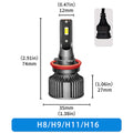 BELOAUTO 50w Car Led Headlight Bulb - IP68 Waterproof, 6000k | Bulk Order
