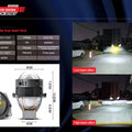 BELOAUTO 3" High-Penetration LED Projector Kit - 500% Brightness Boost, 6+3 HD Chips | B2B Wholesale