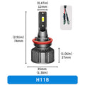 BELOAUTO 50w Car Led Headlight Bulb - IP68 Waterproof, 6000k | Bulk Order