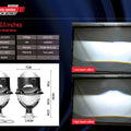 BELOAUTO 3" High-Penetration LED Projector Kit - 500% Brightness Boost, 6+3 HD Chips | B2B Wholesale
