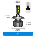 BELOAUTO 50w Car Led Headlight Bulb - IP68 Waterproof, 6000k | Bulk Order