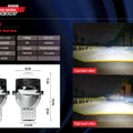 BELOAUTO 3" High-Penetration LED Projector Kit - 500% Brightness Boost, 6+3 HD Chips | B2B Wholesale