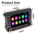 BELOAUTO 7" Android 13 Car Stereo for Volkswagen- Dual USB Ports, Plug & Play, B2B Wholesale