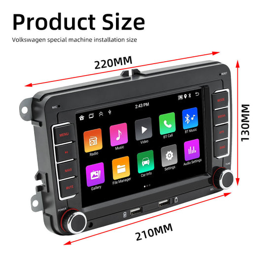 BELOAUTO 7" Android 13 Car Stereo for Volkswagen- Dual USB Ports, Plug & Play, B2B Wholesale