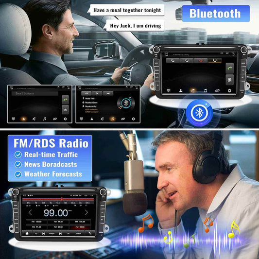 BELOAUTO Volkswagen 8" Android Car Radio - OEM Style, CAN-Bus Integration & Steering Control