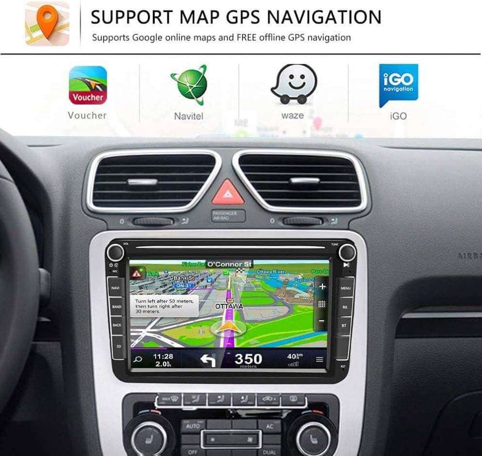 BELOAUTO Volkswagen 8" Android Car Radio - OEM Style, CAN-Bus Integration & Steering Control
