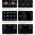 BELOAUTO 3.5" Universal Car HUD - OBD2+GPS+Slope Meter, Speed Alarm | Commercial Grade