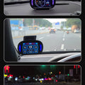 BELOAUTO 3.5" Universal Car HUD - OBD2+GPS+Slope Meter, Speed Alarm | Commercial Grade