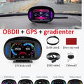 BELOAUTO 3.5" Universal Car HUD - OBD2+GPS+Slope Meter, Speed Alarm | Commercial Grade
