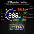 BELOAUTO 5.5'' OBD2 HUD Car Head up Display - LED Windshield Projector, Speed Voltage Alarm | OEM Custom