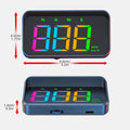 BELOAUTO USB Plug & Play Multi-Color HUD Projector - GPS+Beidou Dual Data, Speed Error Calibration | B2B Wholesale