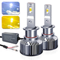 BELOAUTO 60w Dual color Car Led Headlight Bulb - IP68 Waterproof, 6000k,OEM,ODM | Bulk Order
