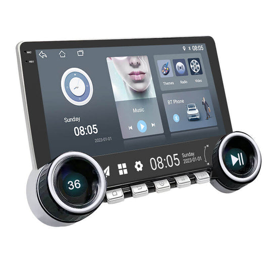 BELOAUTO 10.1" 2K Android Car Stereo - Dual Piano Knobs, DSP Audio & 4G/WiFi with Wireless CarPlay